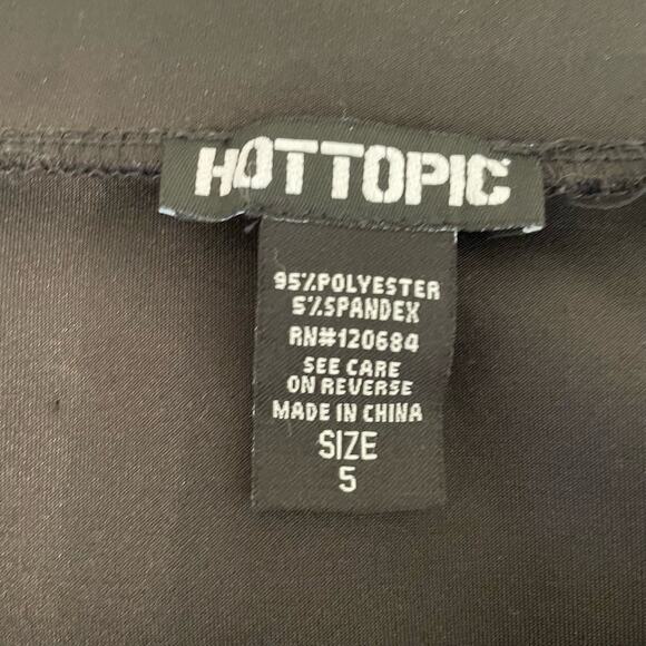 Hot Topic 5X mini skirt cute goth black lace spooky polyester classic Adam’s - Picture 4 of 5